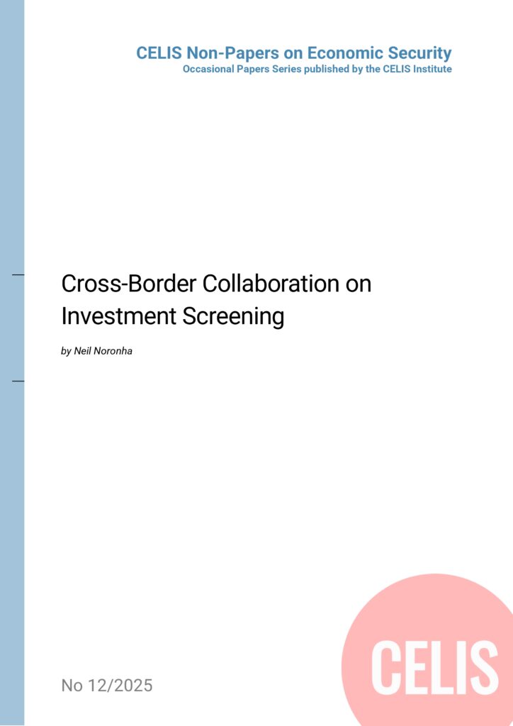 Non-Paper No 12/2025: Cross-Border Collaboration on Investment Screening Non-Paper No 12/2025: Cross-Border Collaboration on Investment Screening